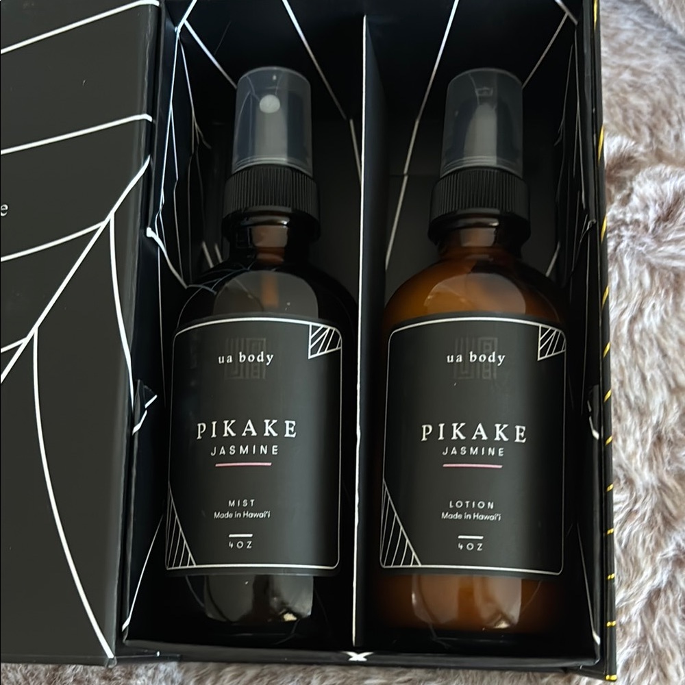 Pikake Jasmine Mist & Lotion set, made in Hawaii by ua body